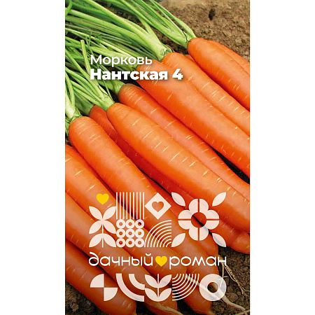 Фото Семена Морковь Нантская 4, 2 гр. Дачный роман